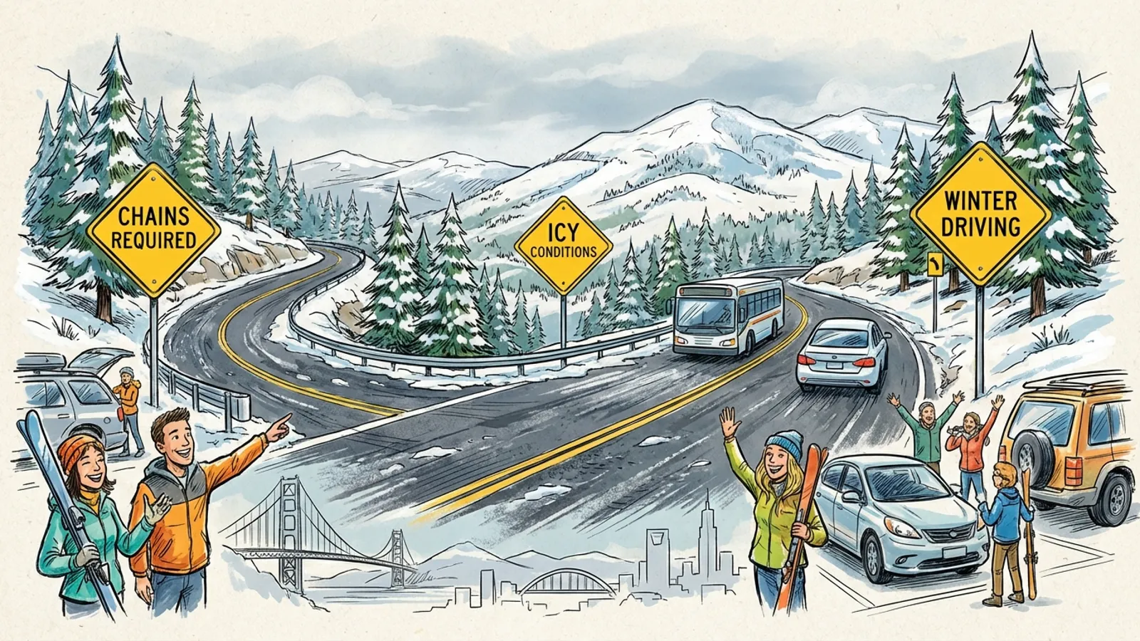 SF Bay Area Routes Adapt to Mountain Highway Closures