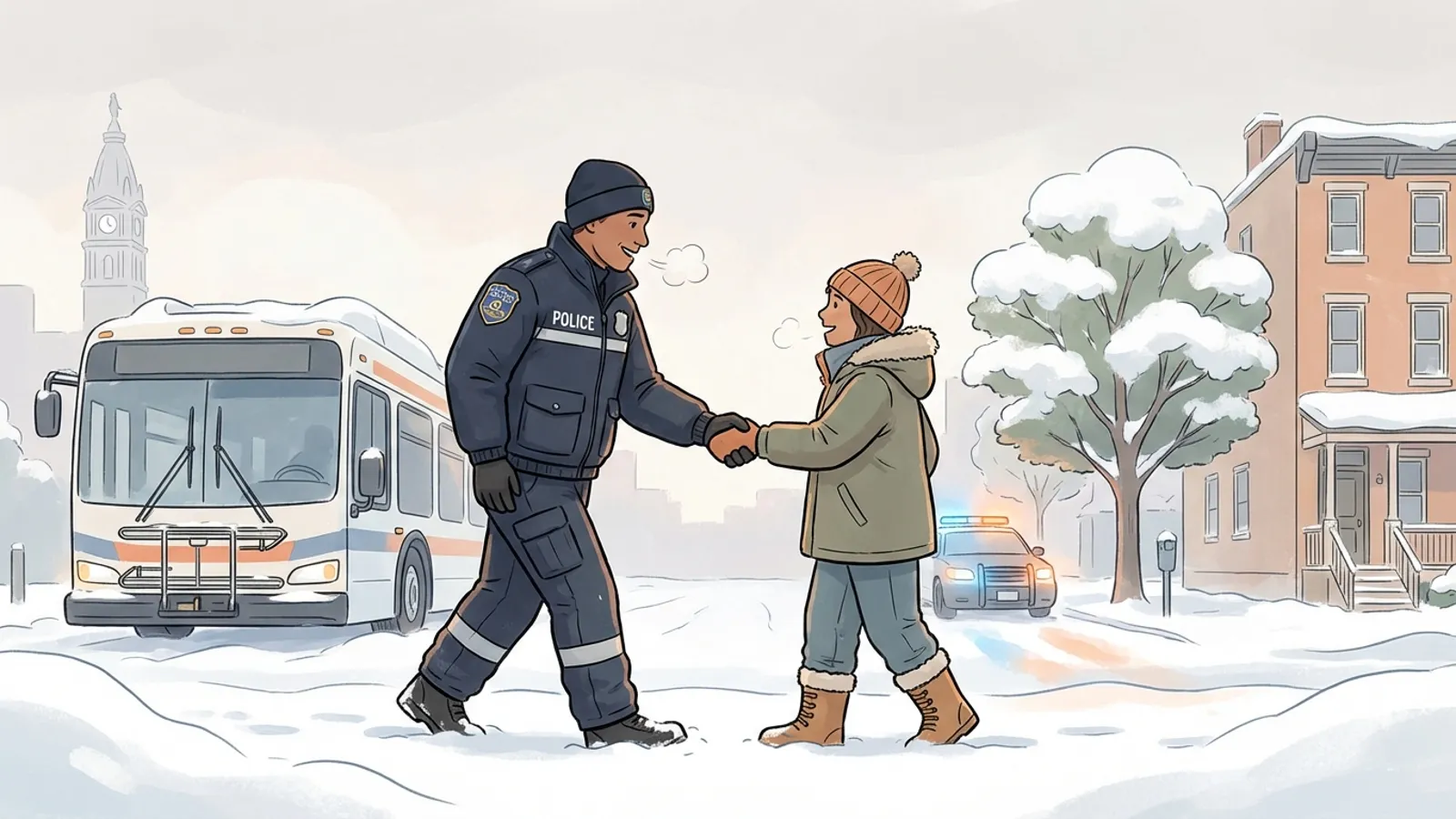 Princeton Officer Runs Mile Through Snow to Save Skater