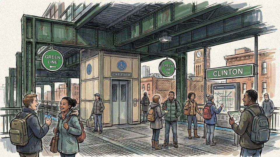 Chicago Green Line Elevator Out — Repairs Underway