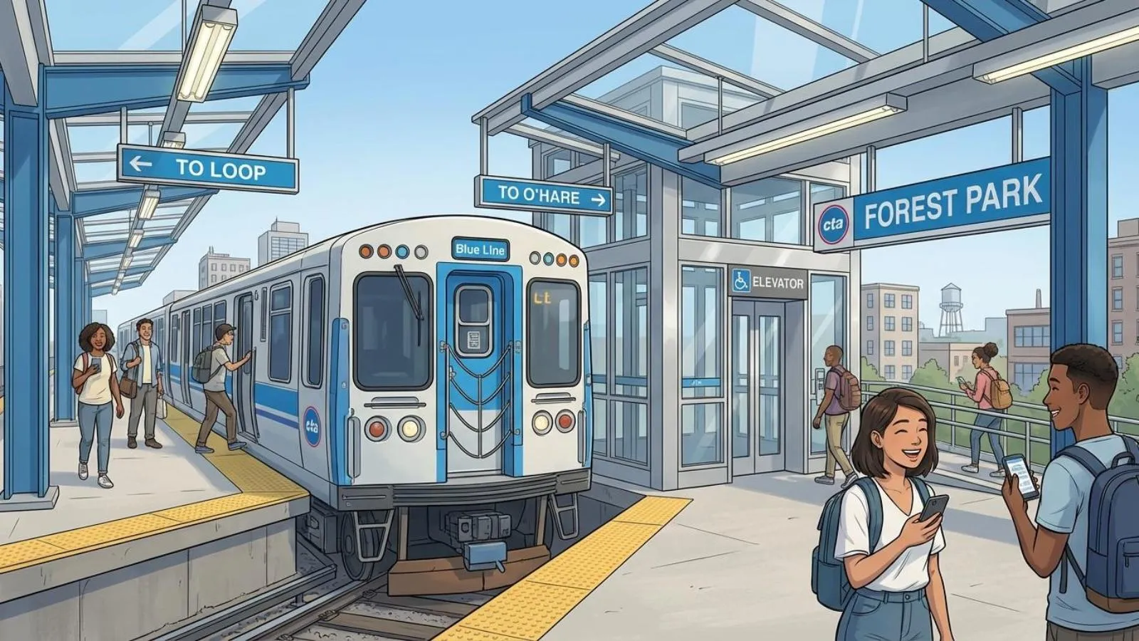 Chicago CTA Works to Restore Forest Park Access