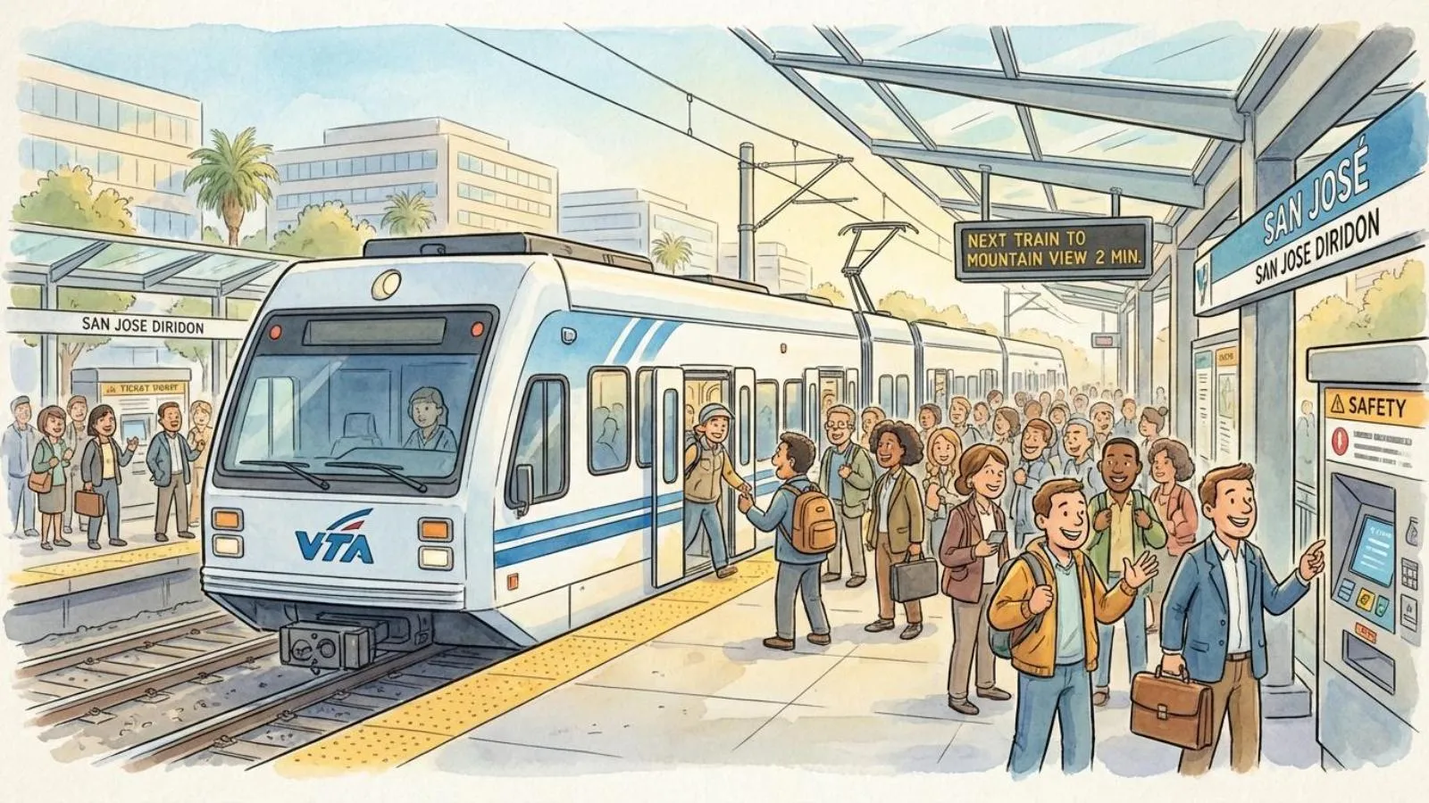VTA Scales Up Light Rail for Super Bowl Crowds