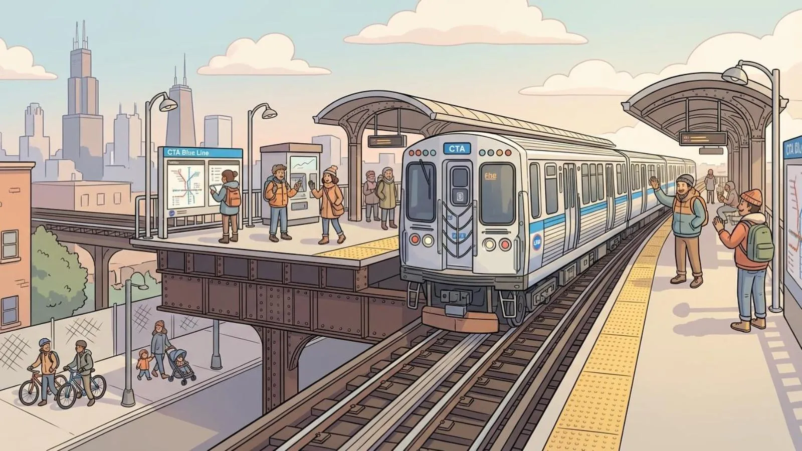 Chicago Blue Line Upgrades Track Infrastructure