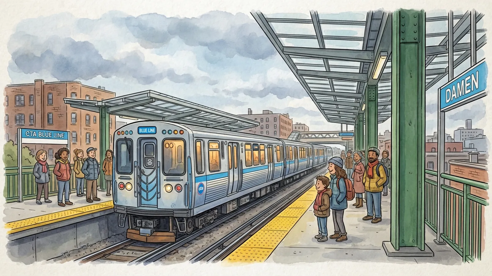 Chicago Blue Line Adapts Operations During Track Work