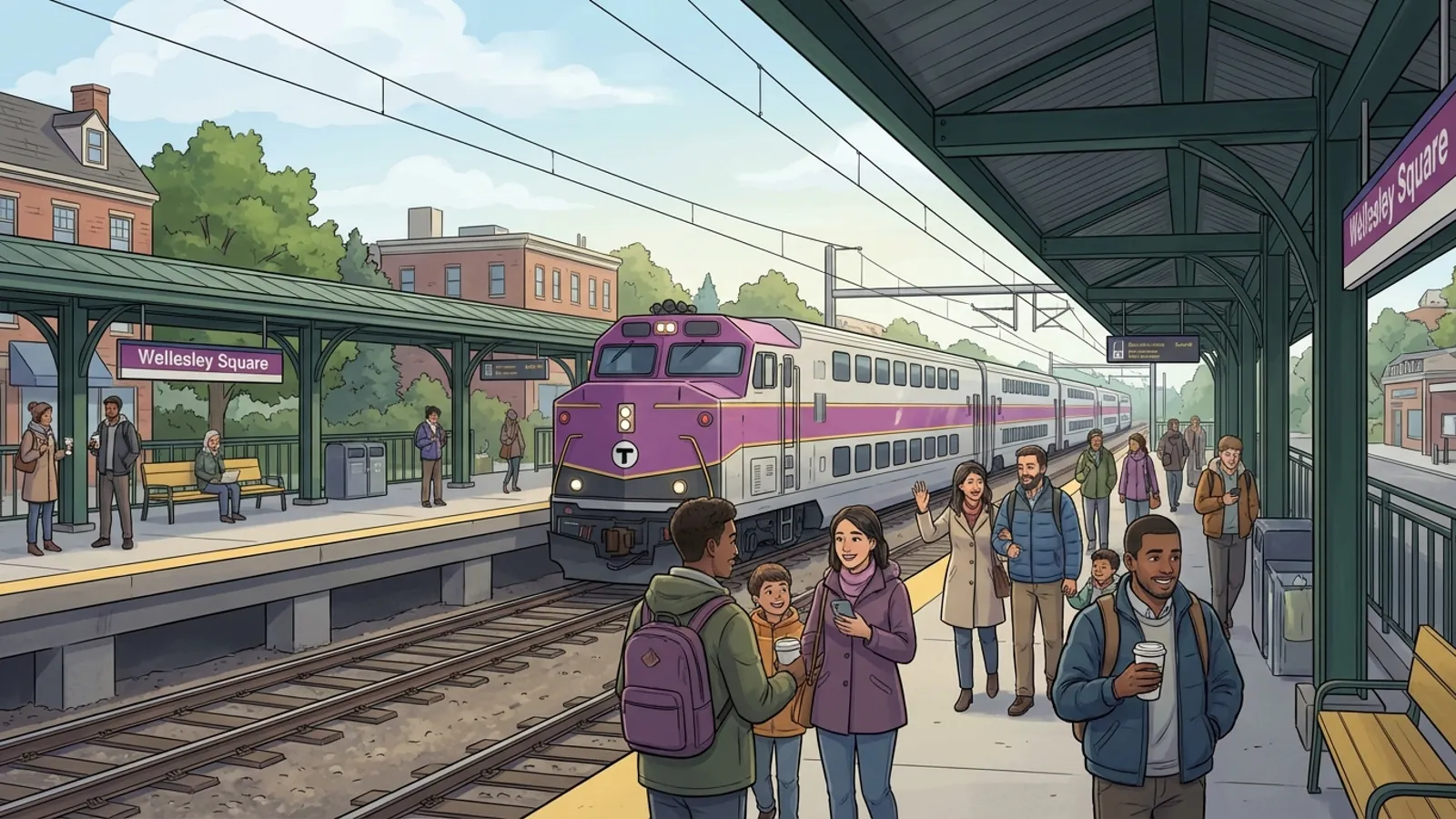 Boston MBTA Upgrades Needham Line Infrastructure