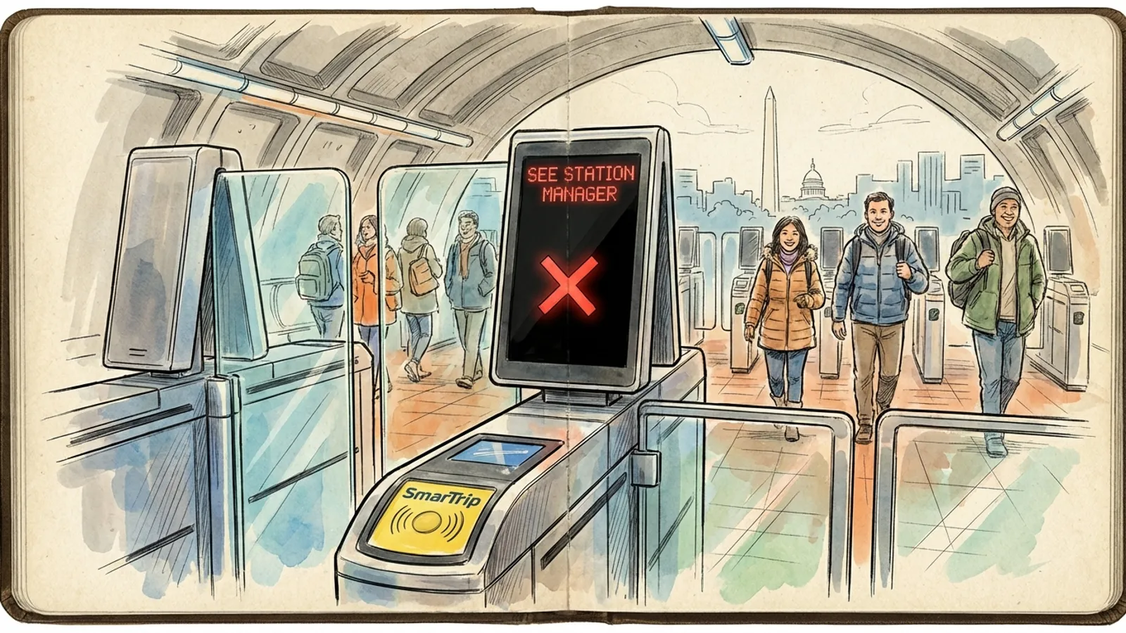 DC Metro Keeps Fort Totten Moving Despite Gate Issue