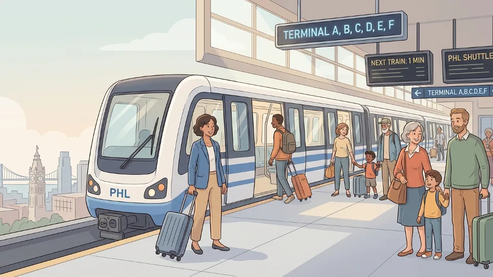 Philadelphia Airport Train Protects Core Service