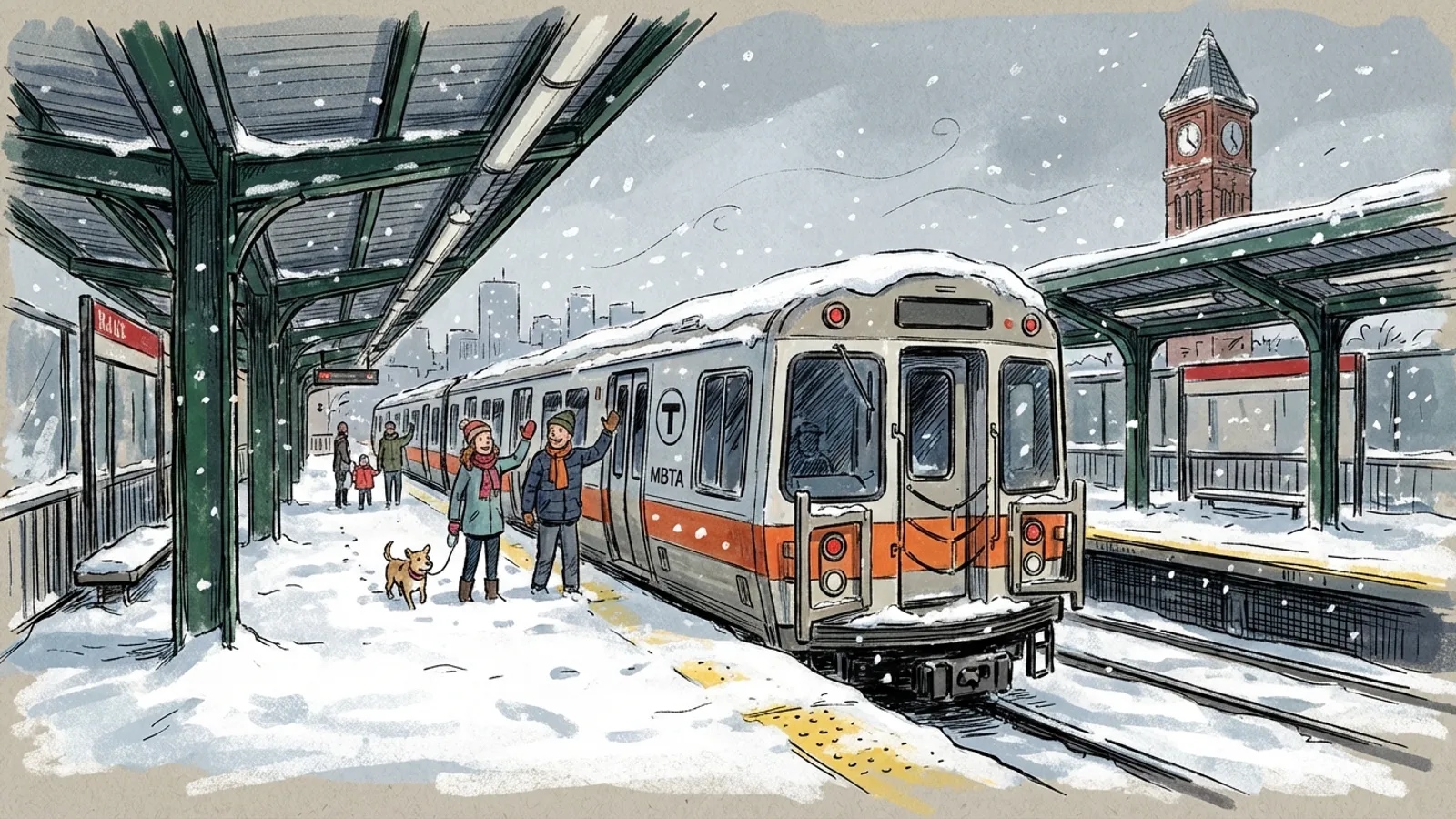 Boston Crews Protect Service Through Winter Storm