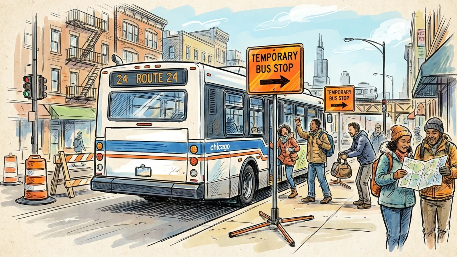 Chicago CTA Maintains Route 24 Service Continuity