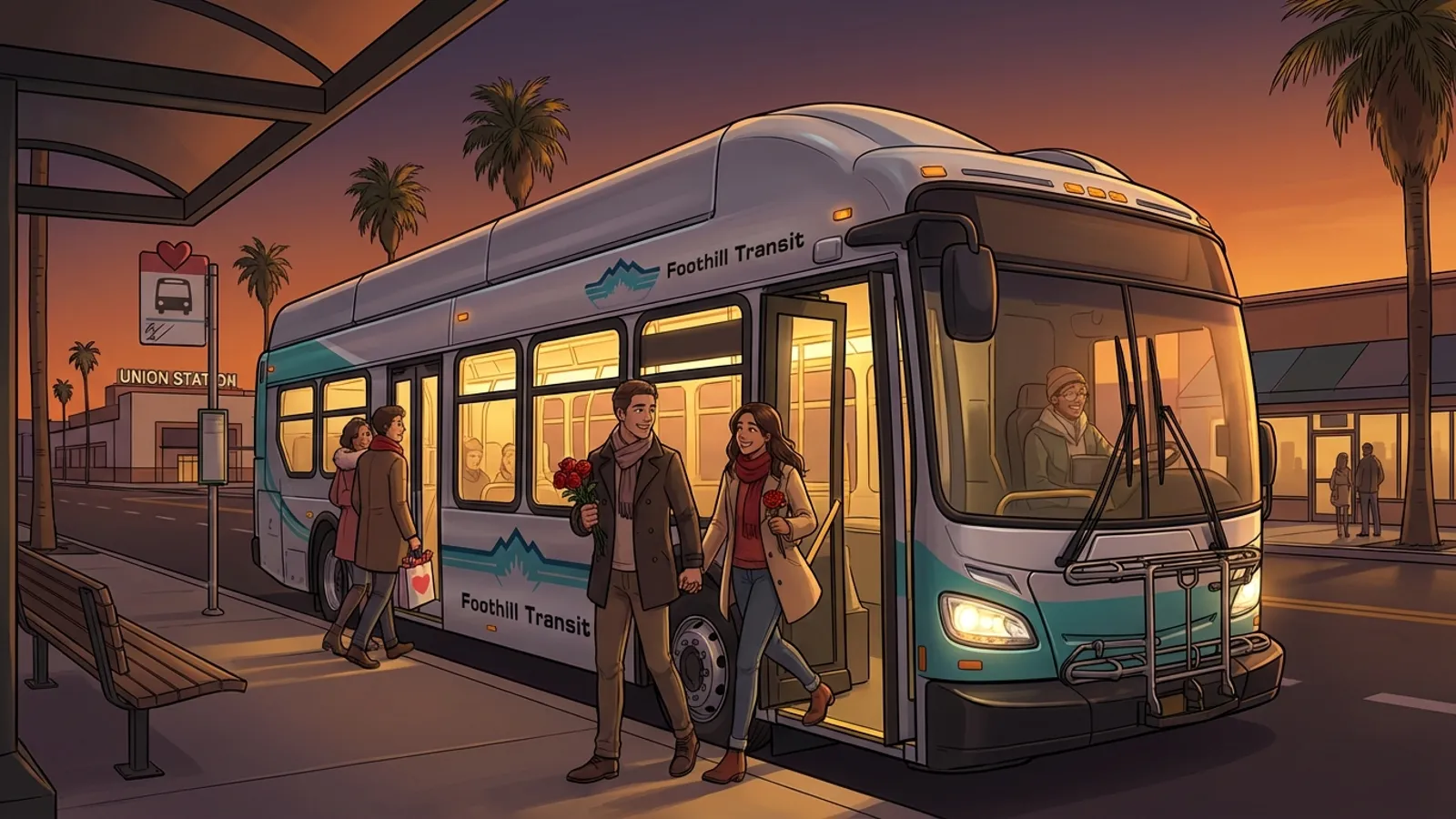 LA Transit Promotes Sustainable Valentine's Outings