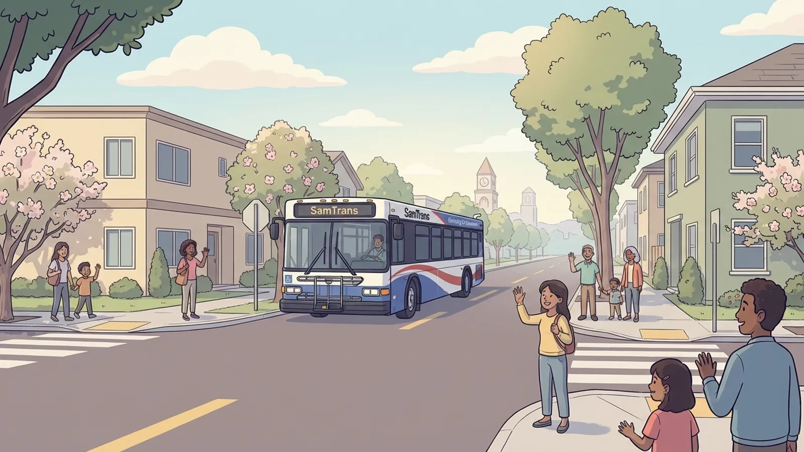 SamTrans Protects ECR Service During Burlingame Work