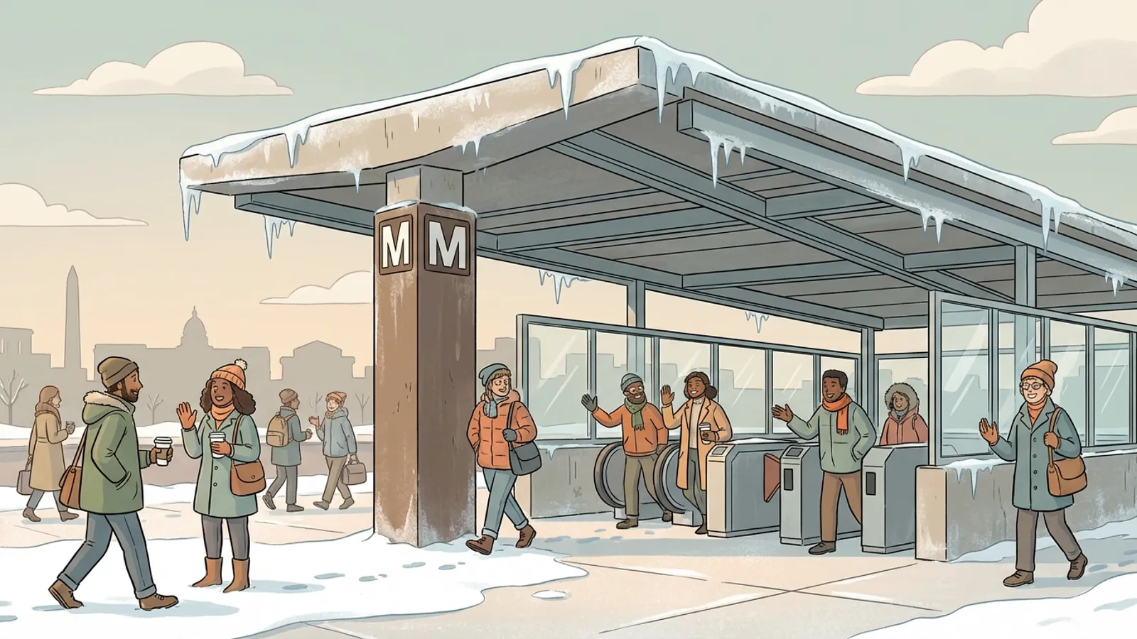 DC Metro Protects Riders From Ice Hazards