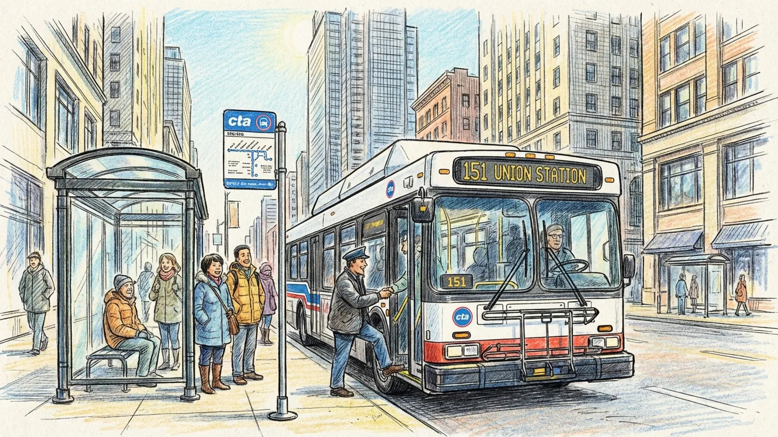 Chicago CTA Guides Riders Through Service Shift