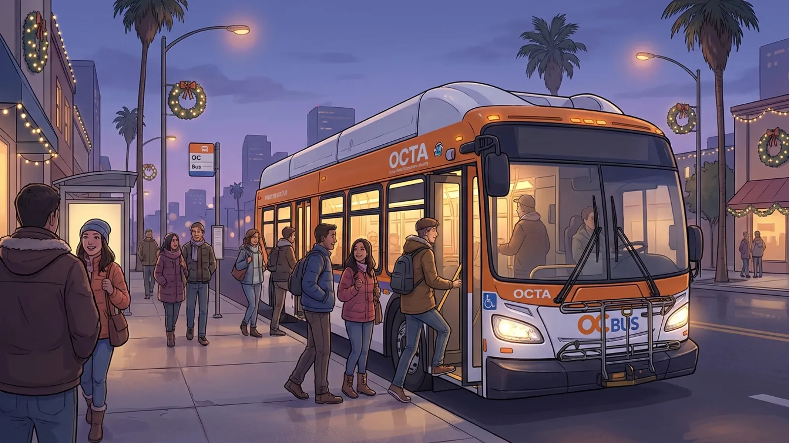 OCTA Protects Riders with Free New Year's Eve Service