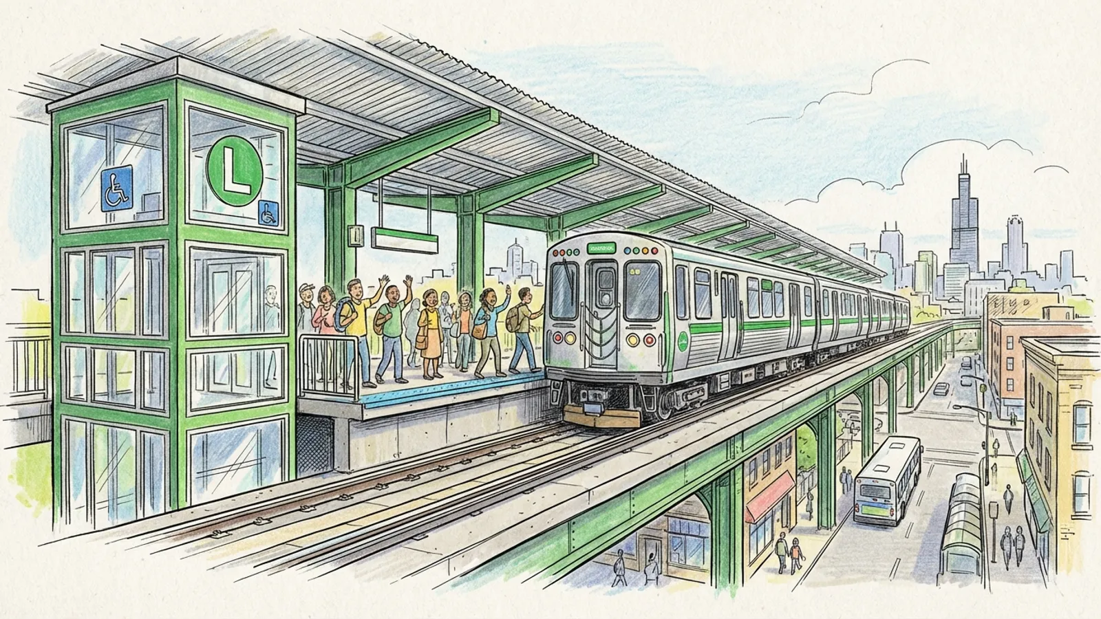 Chicago CTA Upgrades Green Line Accessibility
