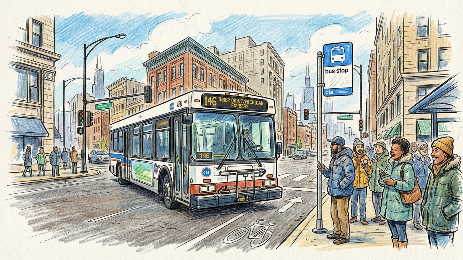 Chicago CTA Maintains Route 146 Service Continuity