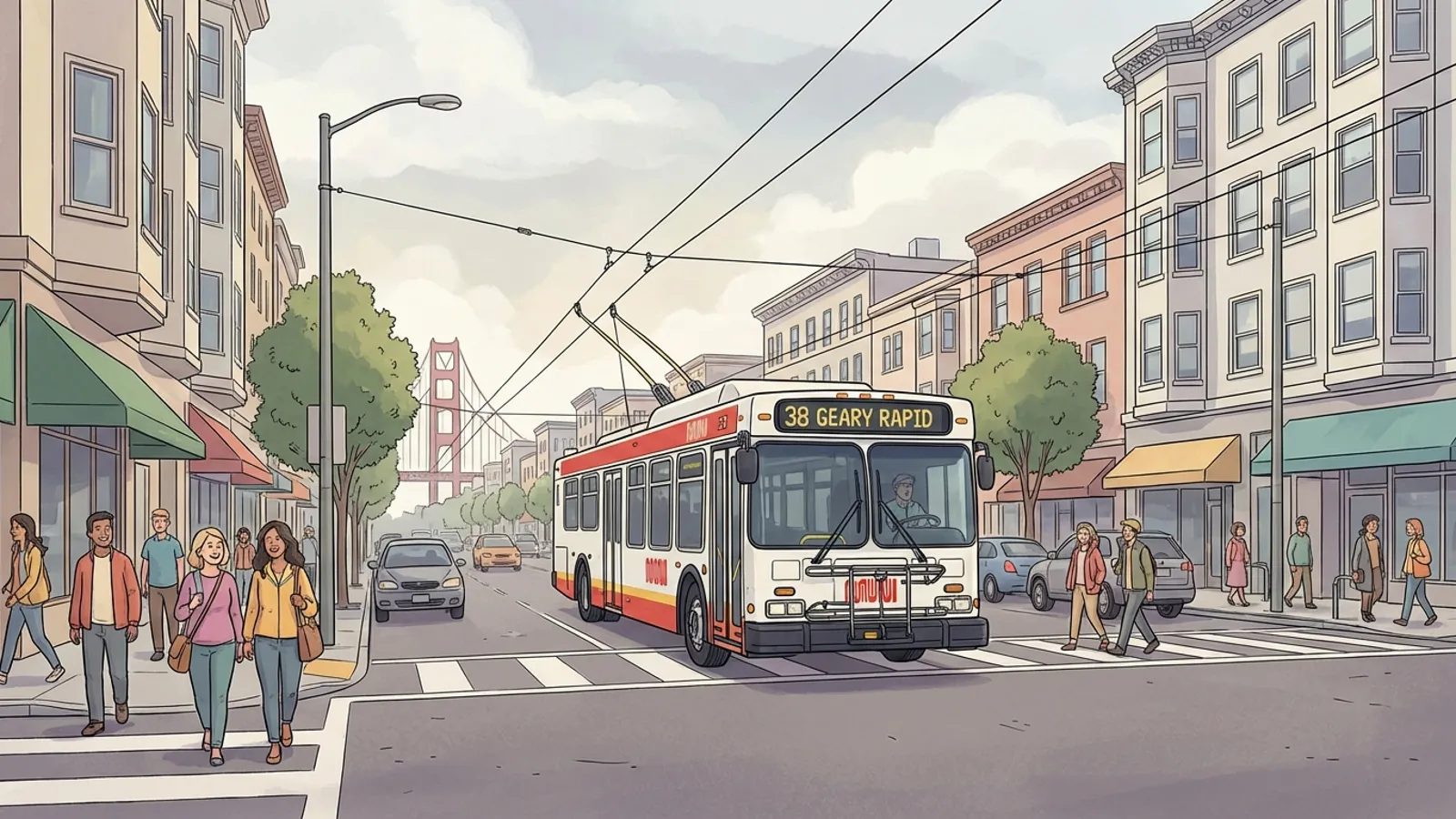 SF Muni Restores Geary Service After Incident