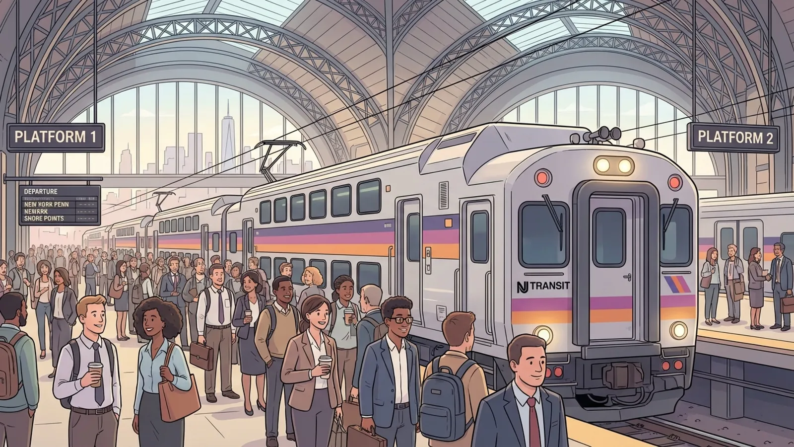 NJ Transit Guides Riders Through Service Shift