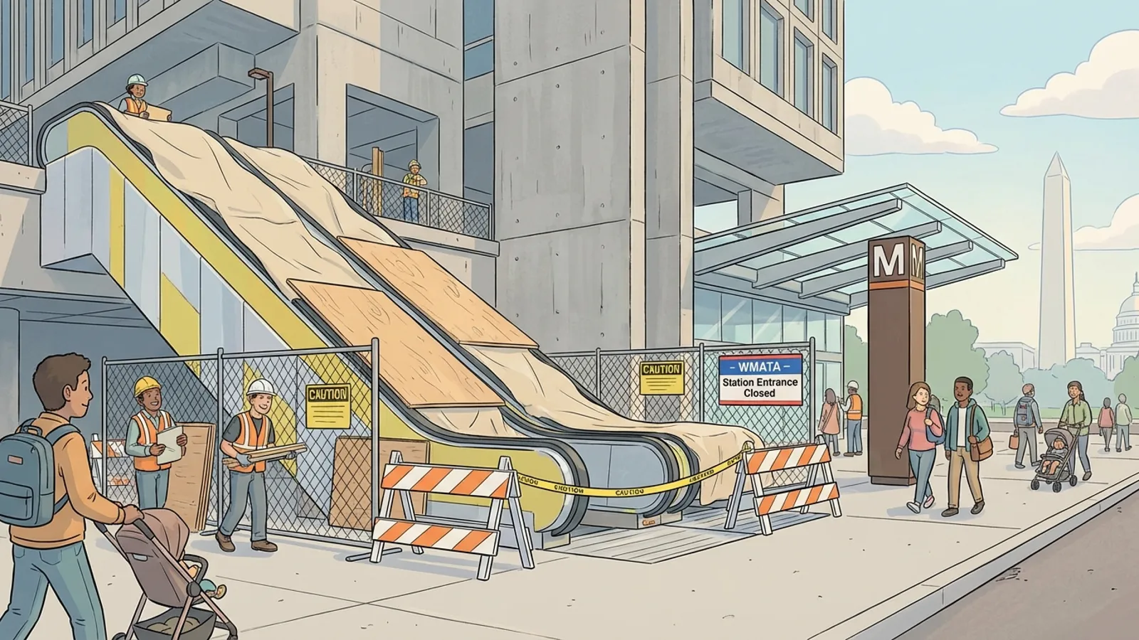 Metro Strengthens Gallery Place With New Escalators