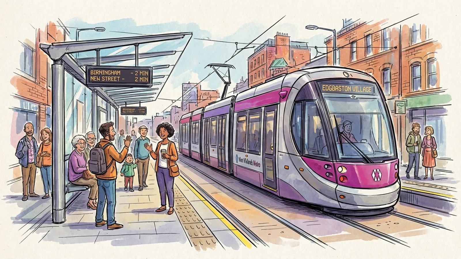 West Midlands Mobilizes Backup Tram to Restore Service