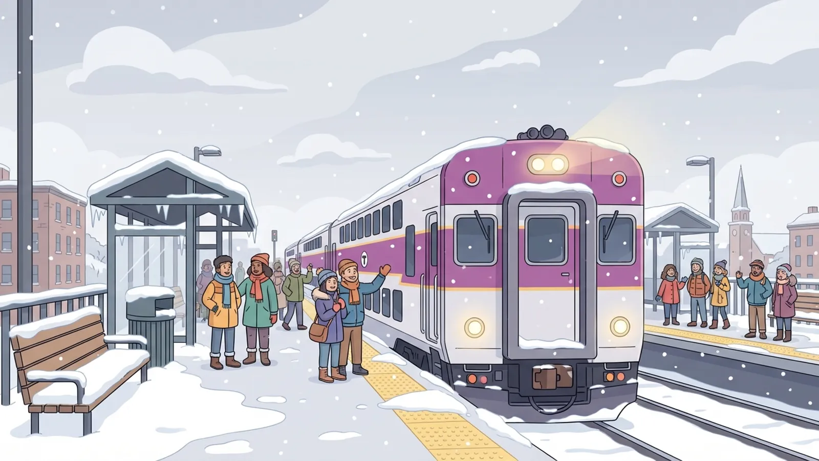 Boston Commuter Rail Safeguards Riders in Storm
