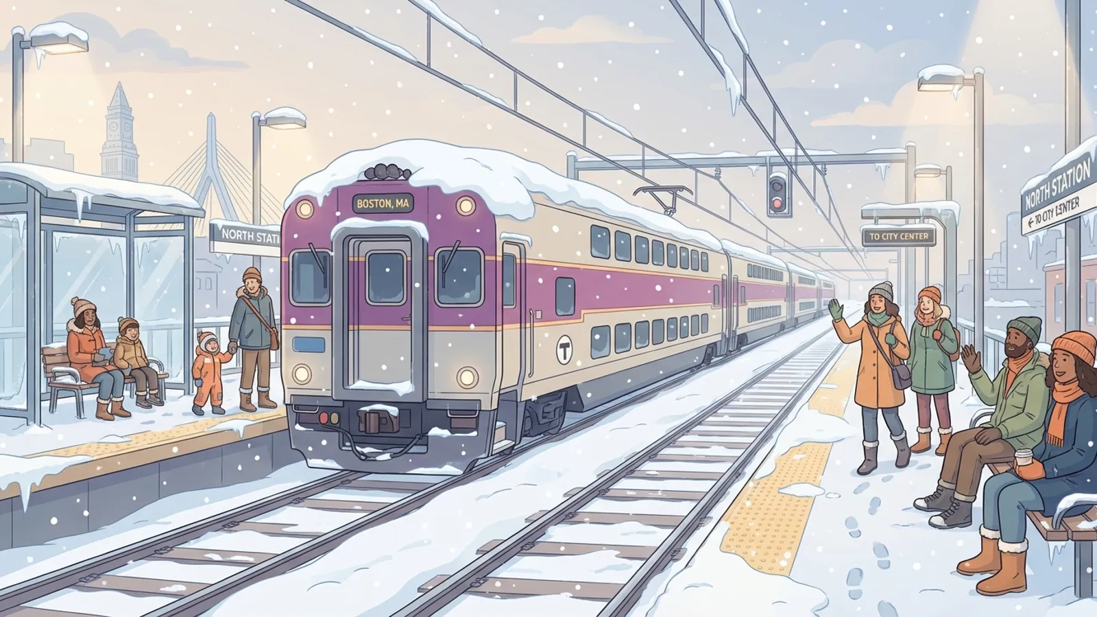 Boston MBTA Safeguards Fall River Service Amid Storm