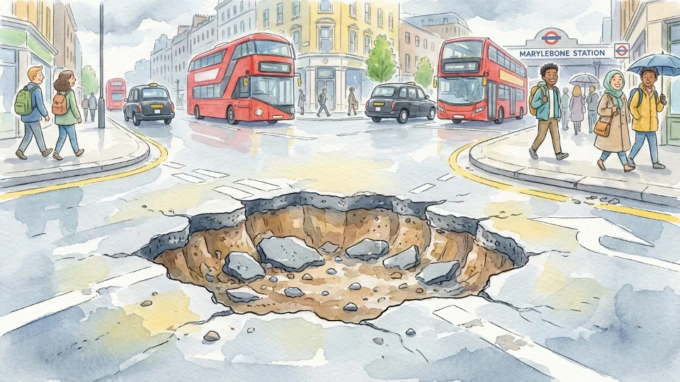 London Mobilizes Urgent Pothole Repair at Key Junction