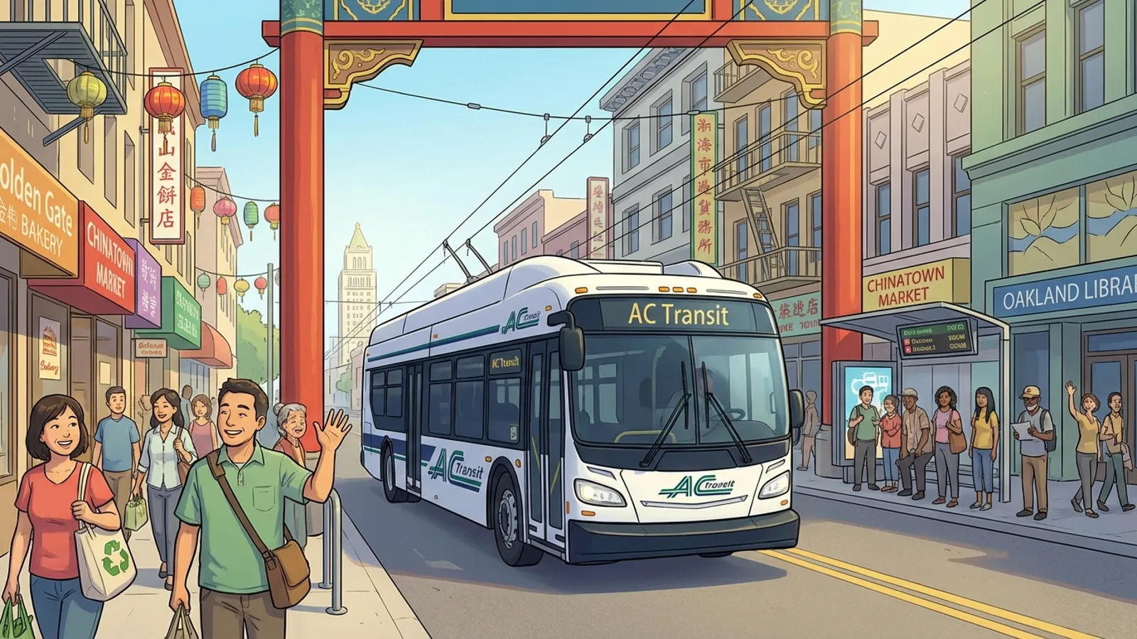AC Transit Safeguards Oakland Chinatown Service