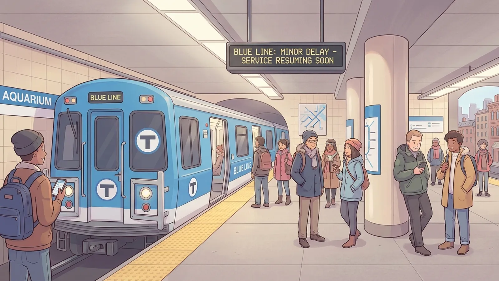 Boston MBTA Mobilizes Crews to Restore Blue Line