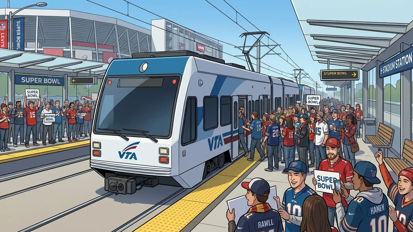 SF Bay VTA Mobilizes 30K for Super Bowl LX