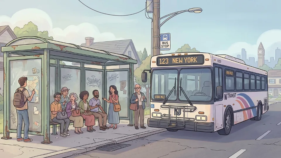 NJ Transit Coordinates Bus Stop Upgrades Regionwide