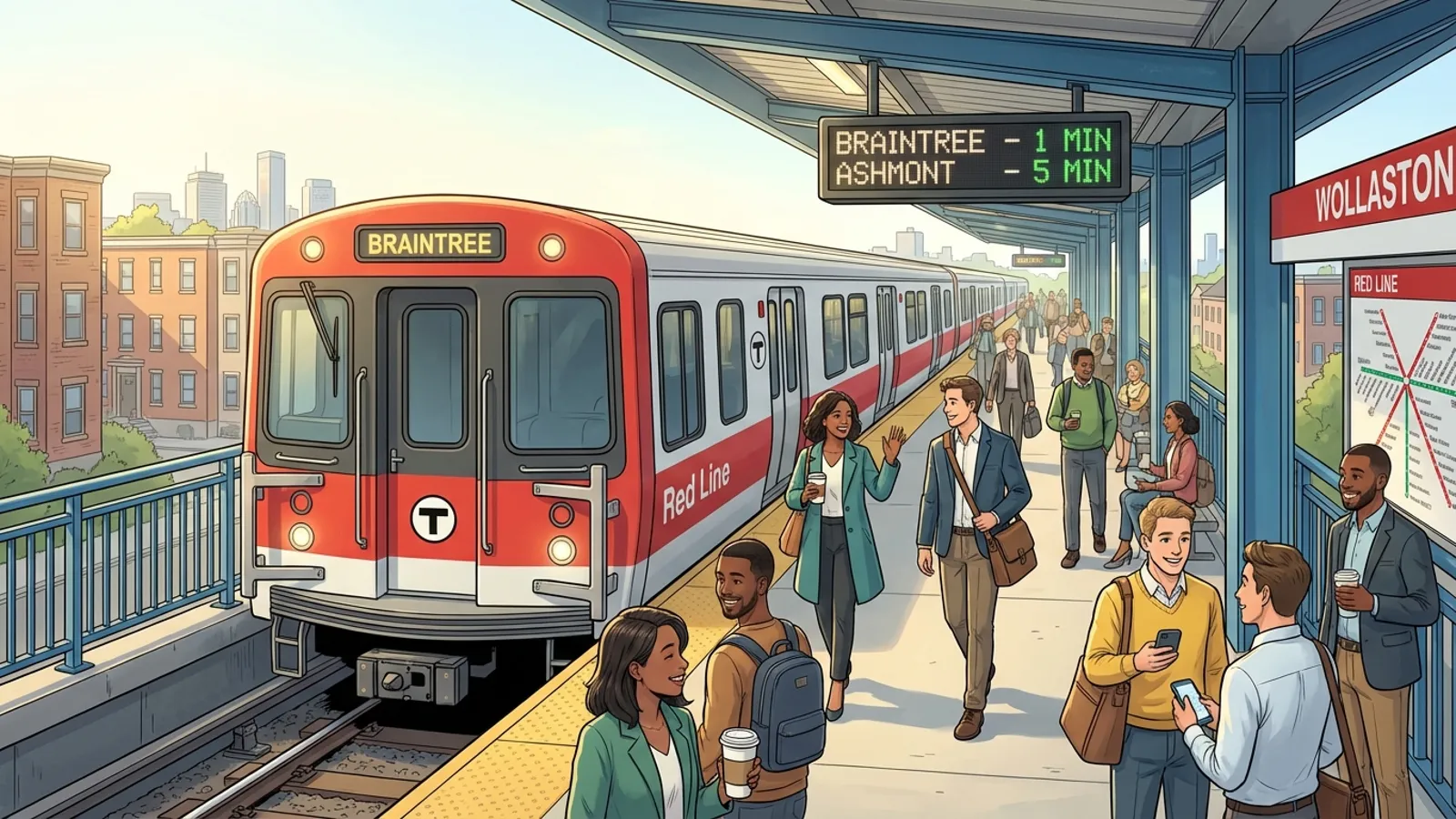 Boston MBTA Restores Red Line After Emergency Response