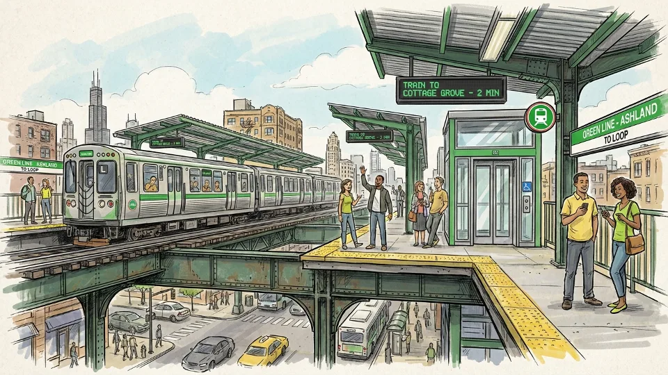 Chicago CTA Mobilizes Repair for Green Line Access