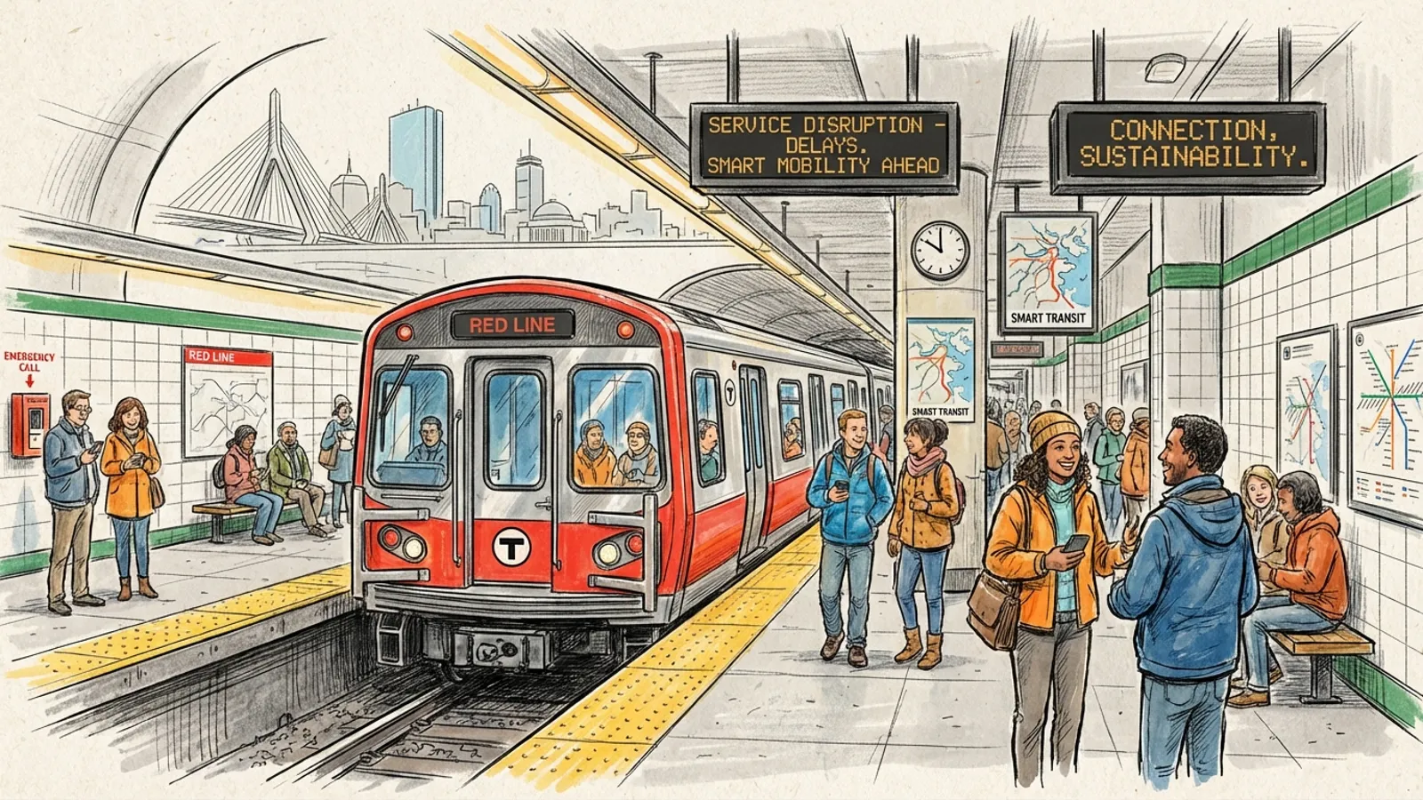 Boston MBTA Mobilizes Recovery After Red Line Delay