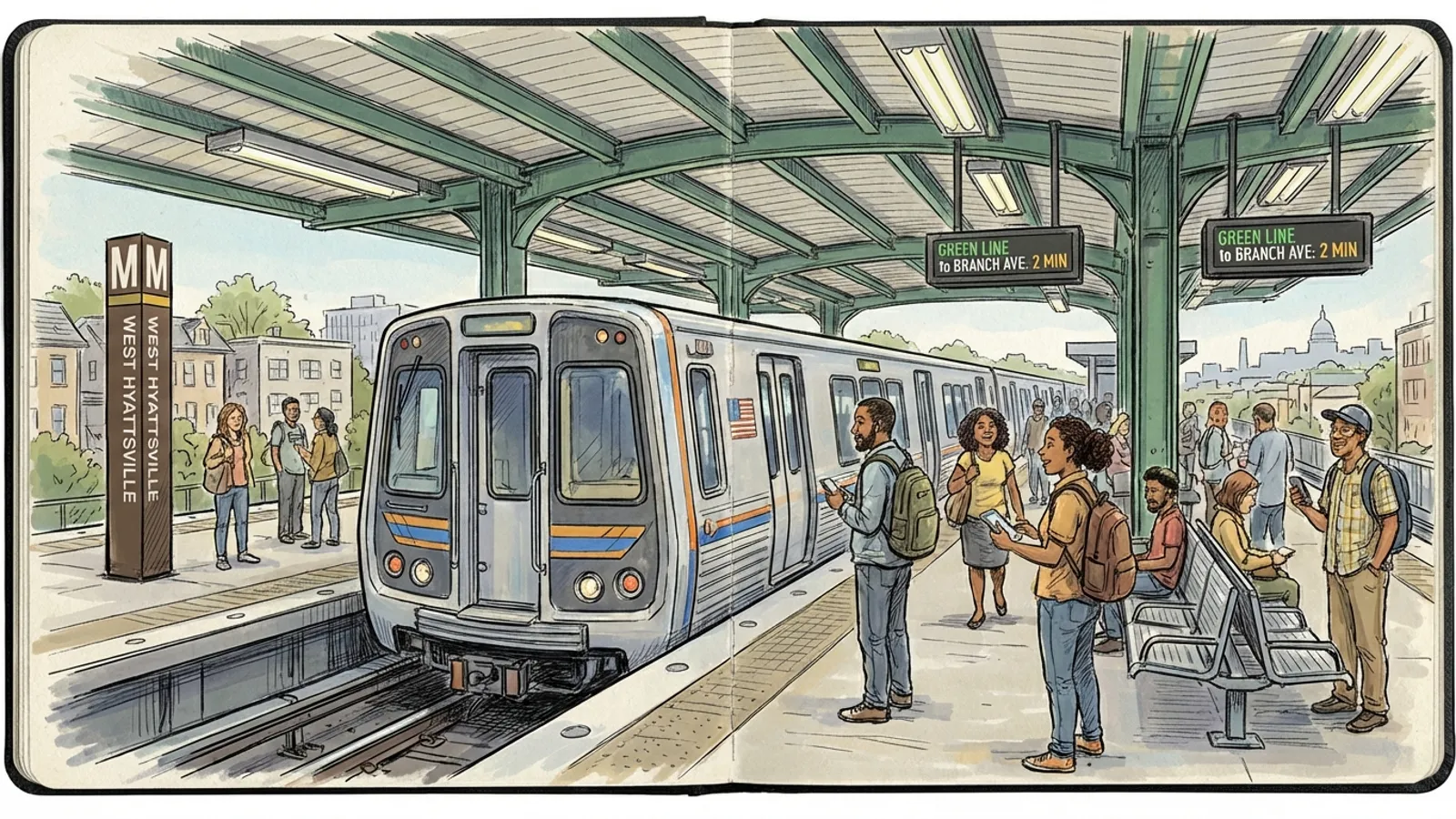 Metro Secures Tracks, Restores Green-Yellow Service