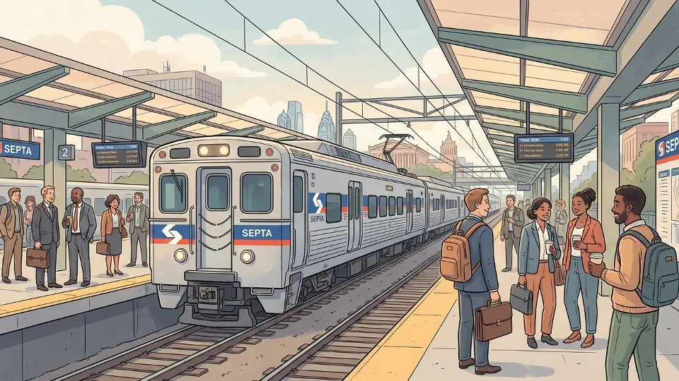 Philadelphia Rail Safeguards Service with Platform Shift