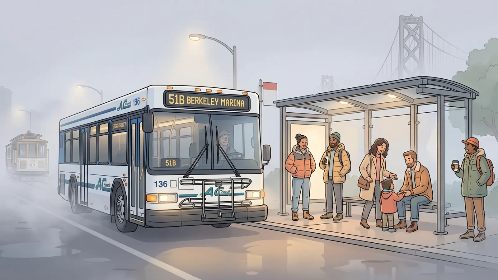 AC Transit Safeguards Bay Area Riders in Fog