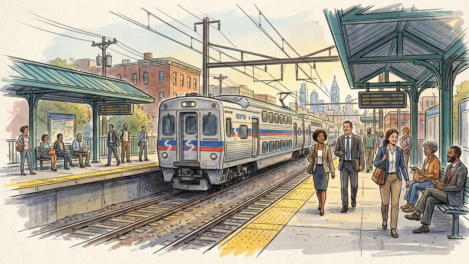 Philadelphia Mobilizes Crews to Restore Train Service