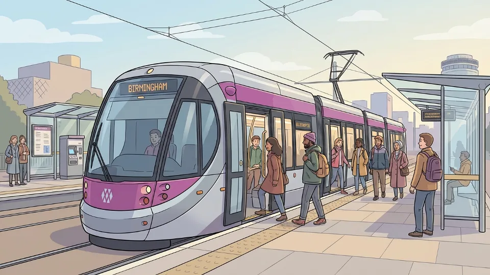 West Midlands Metro Doubles Frequency Amid Route Shift
