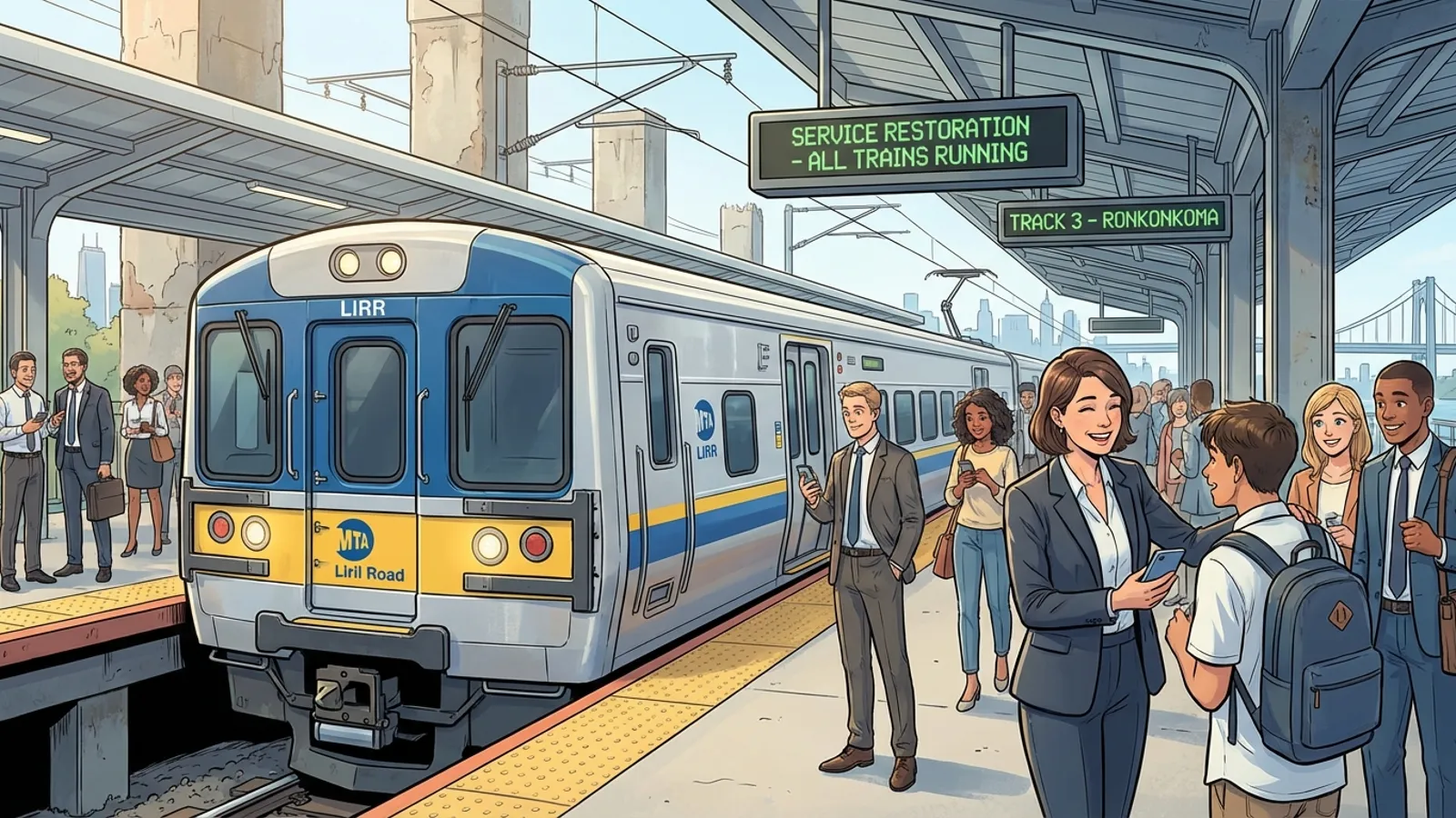 LIRR Restores Service After Storm Hits New York