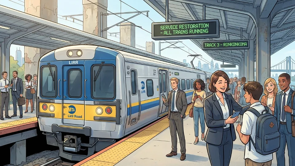 LIRR Restores Service After Storm Hits New York