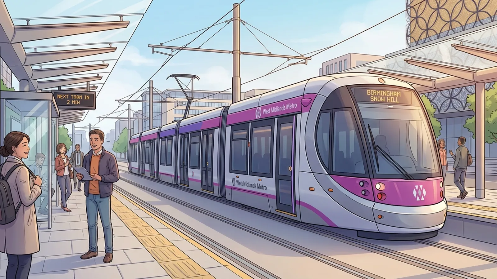 West Midlands Restores Wolverhampton Tram Link