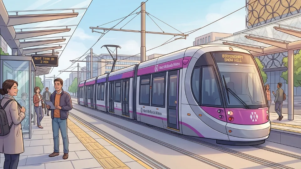 West Midlands Restores Wolverhampton Tram Link