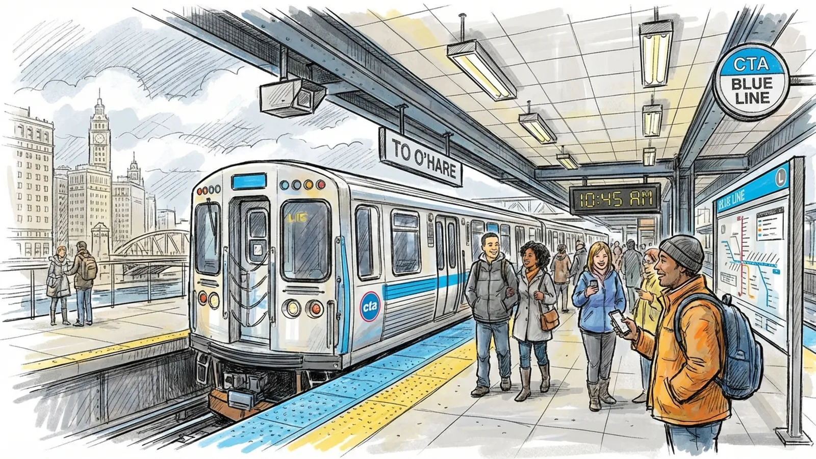 Chicago Blue Line Fortifies Downtown Infrastructure