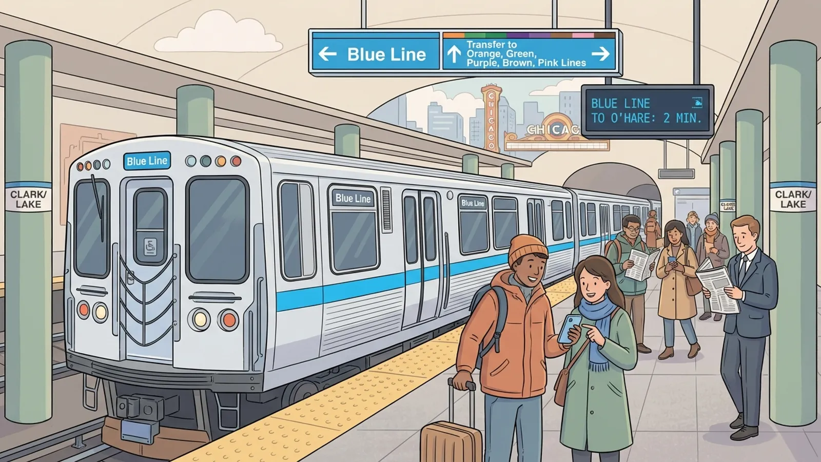 Chicago Blue Line Safeguards Downtown Service