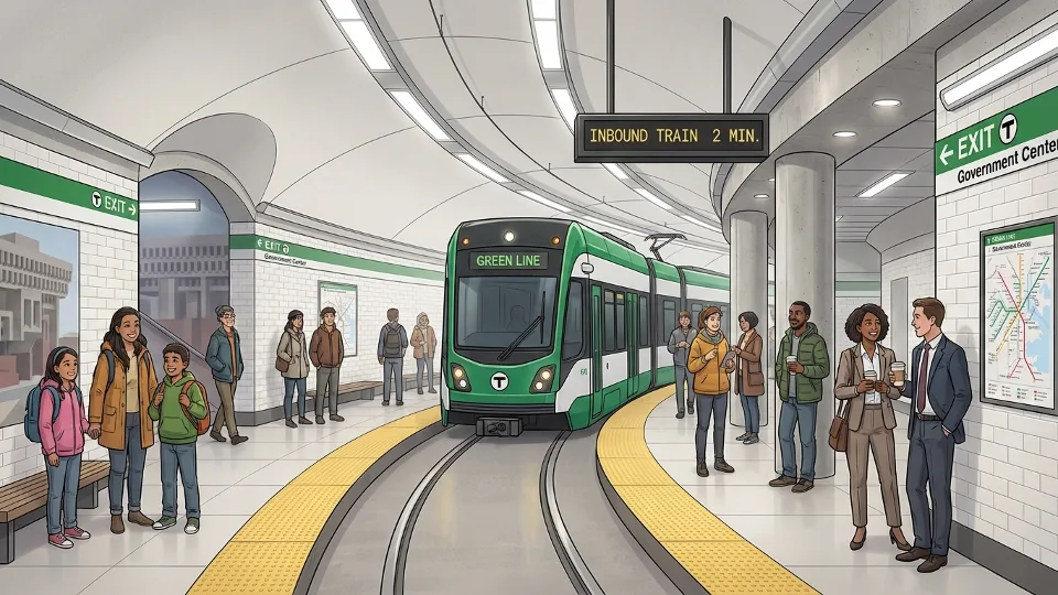 Boston MBTA Restores Green Line After Signal Fix