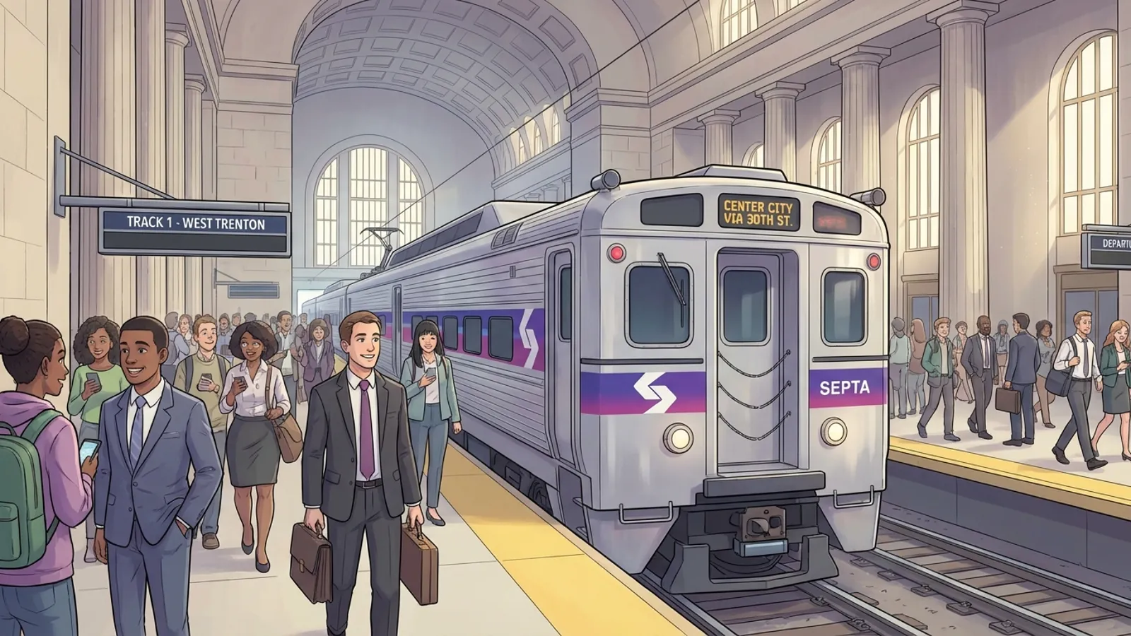 Philadelphia Rail Safeguards Morning Service Flow