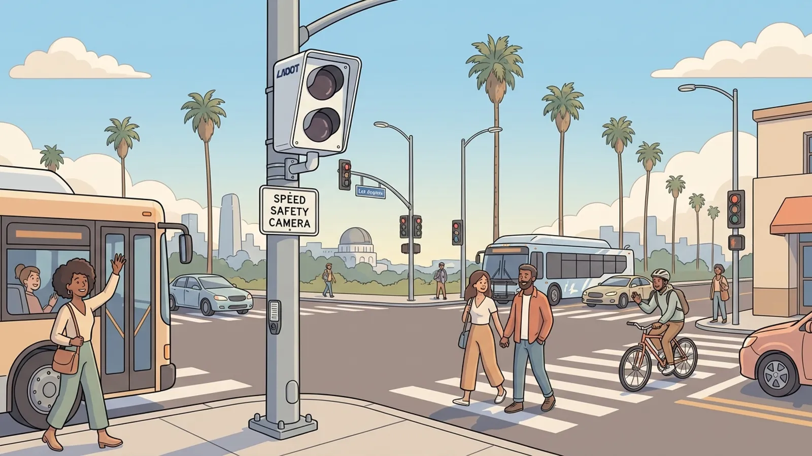 LA Fortifies Streets with 125 Speed Safety Sites