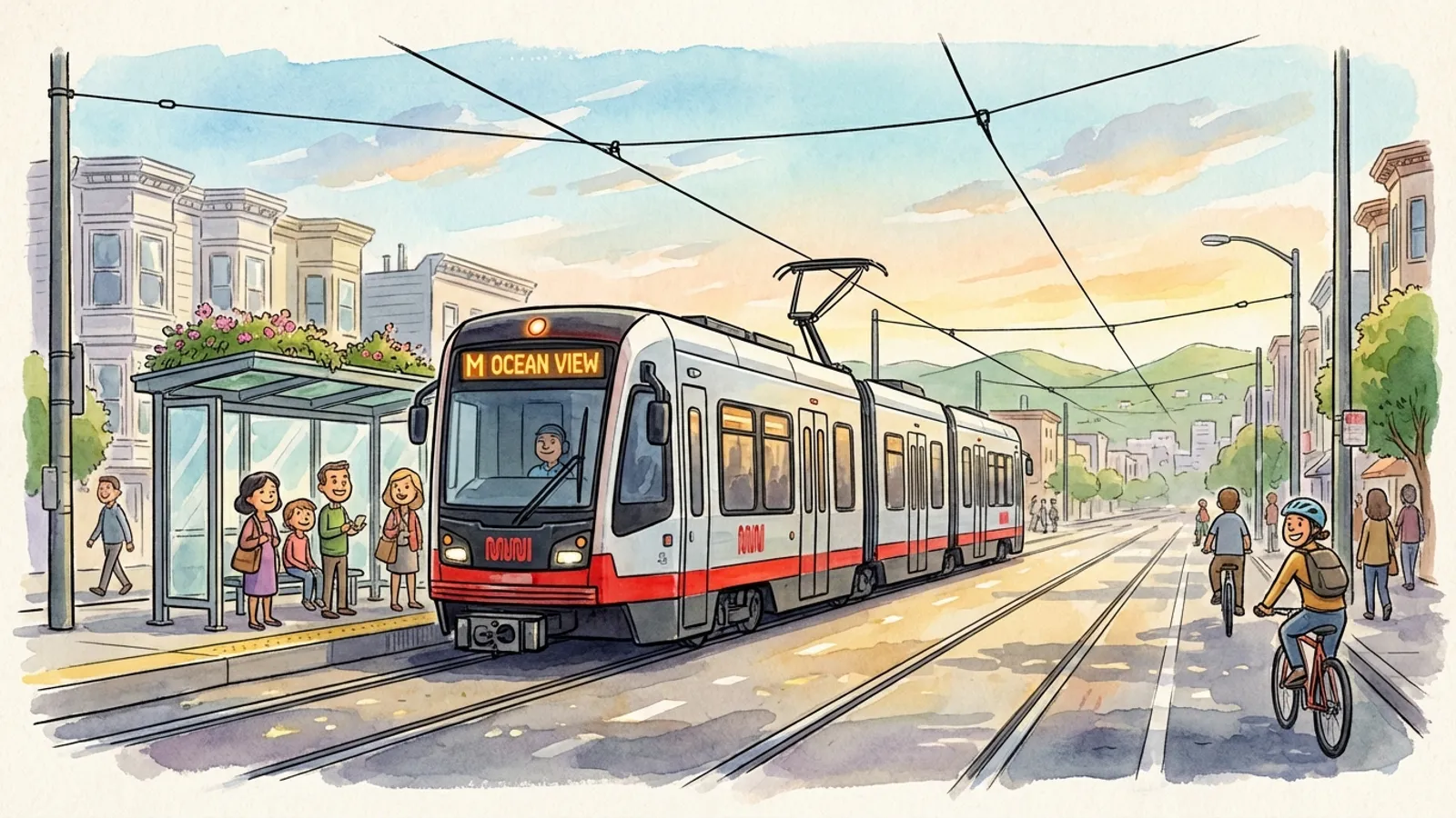 SF Muni Restores M Line After Medical Response