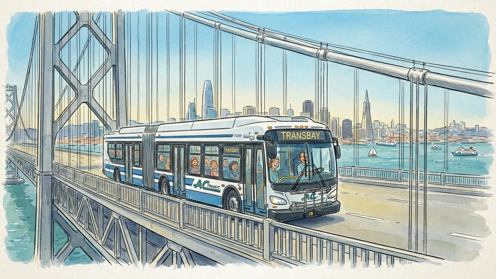 SF Bay Transit Reinforces 14 Transbay Links