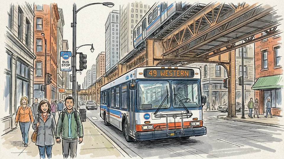 Chicago CTA Safeguards #87 Service Amid Blockage
